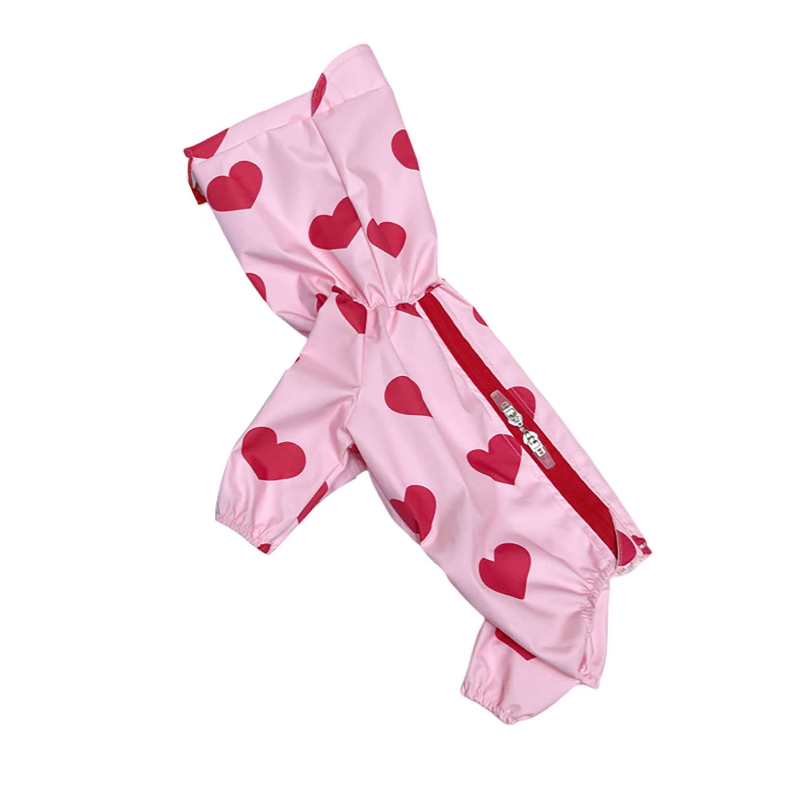 thumbnail image 2 of Impermeable Para Perros Pequeños. Impermeable Para Perros De Cuatro Patas Que Cubre Completamente. Impermeable Para Perros De Cuatro Patas. Ropa Ajustable Para Perros Pequeños Con Forma De Corazón., 2 of 2